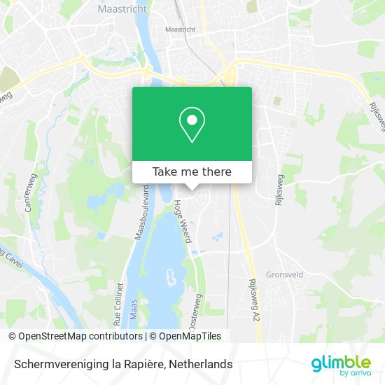 Schermvereniging la Rapière map