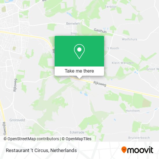 Restaurant 't Circus map