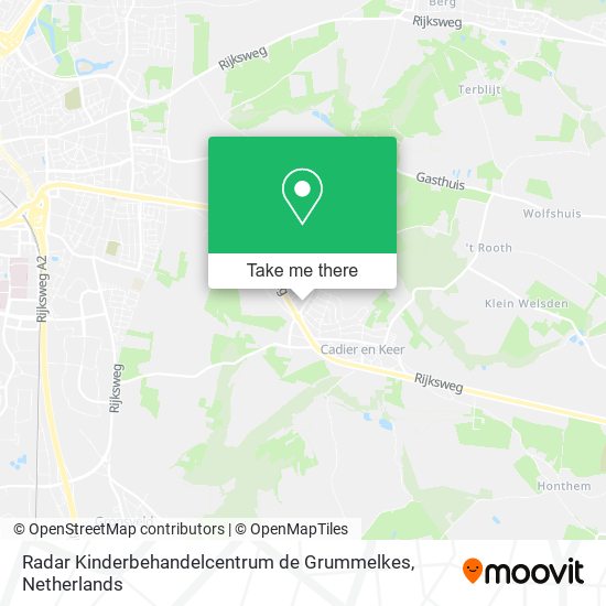 Radar Kinderbehandelcentrum de Grummelkes map