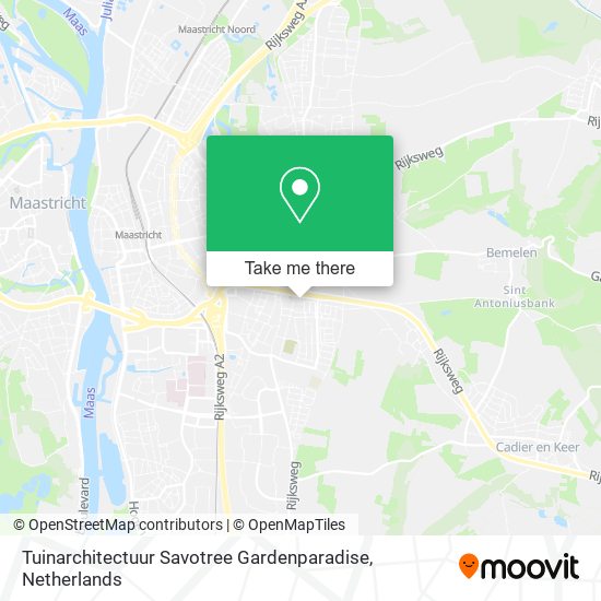 Tuinarchitectuur Savotree Gardenparadise map
