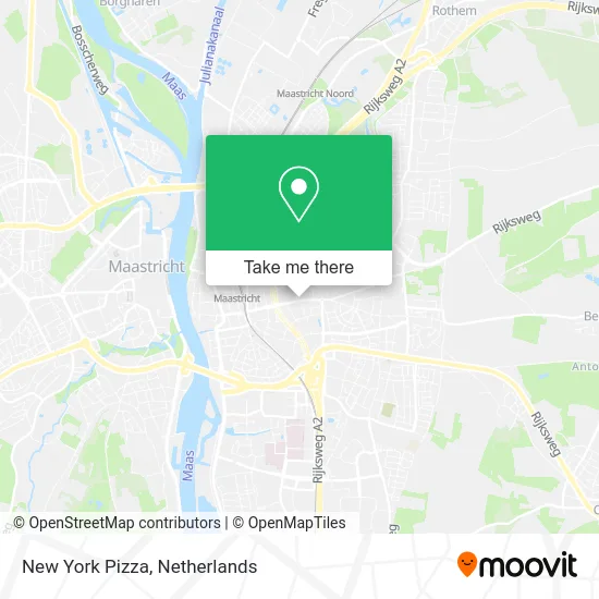New York Pizza map