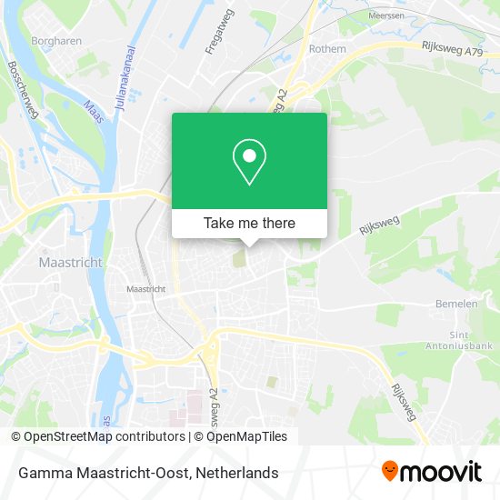 Gamma Maastricht-Oost map