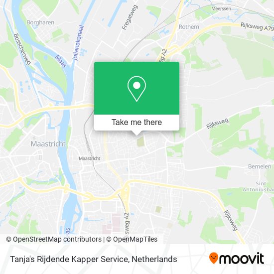 Tanja's Rijdende Kapper Service Karte