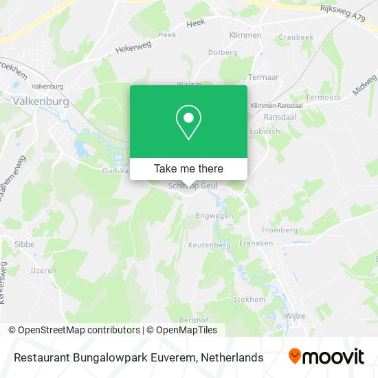 Restaurant Bungalowpark Euverem map