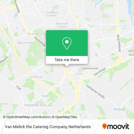 Van Melick the Catering Company map