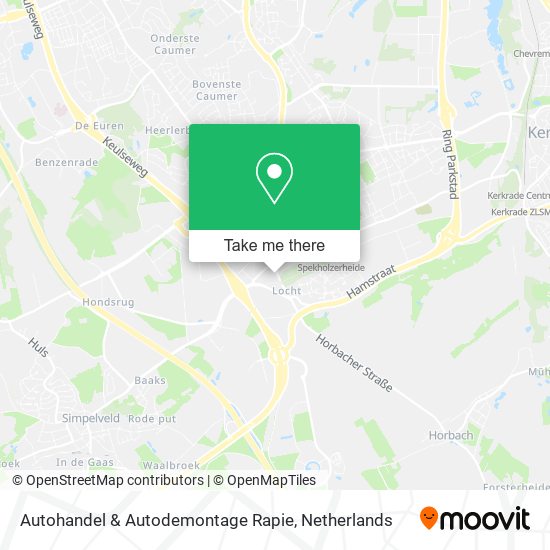 Autohandel & Autodemontage Rapie map