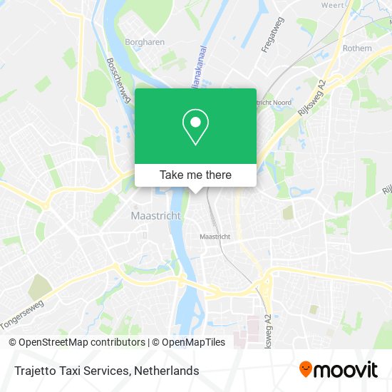 Trajetto Taxi Services map