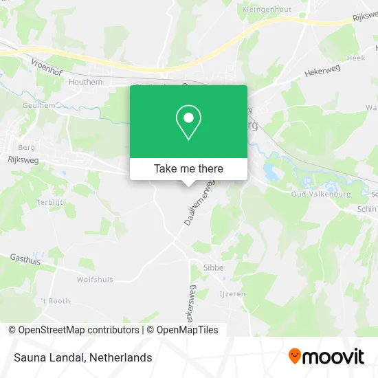 Sauna Landal map