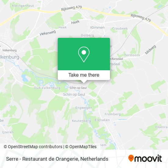 Serre - Restaurant de Orangerie map
