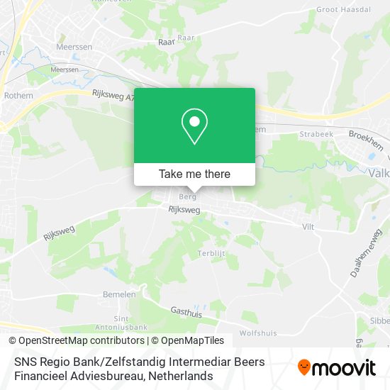 SNS Regio Bank / Zelfstandig Intermediar Beers Financieel Adviesbureau map