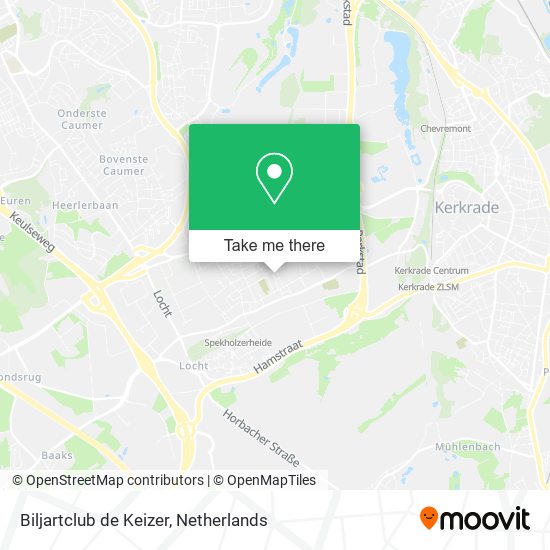 Biljartclub de Keizer map