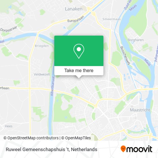 Ruweel Gemeenschapshuis 't map