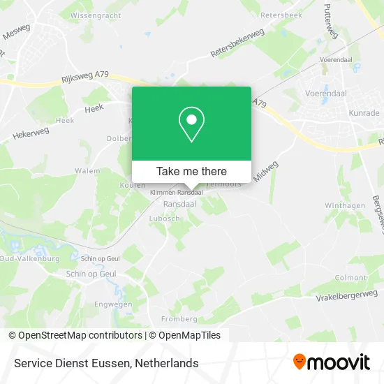 Service Dienst Eussen map