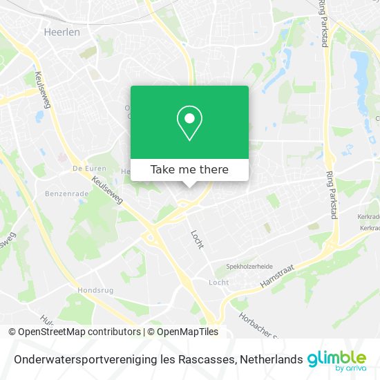 Onderwatersportvereniging les Rascasses map