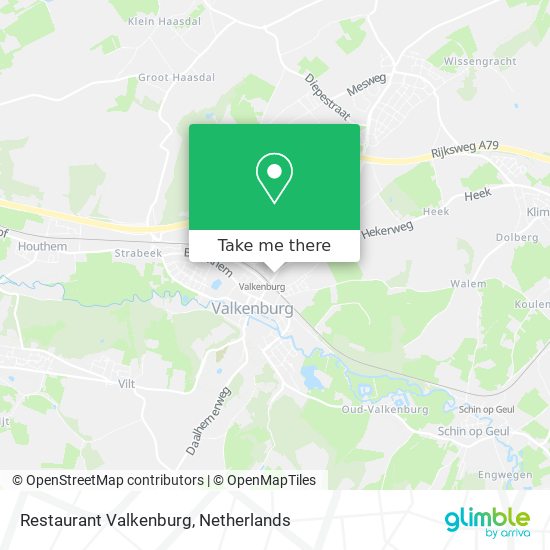 Restaurant Valkenburg map