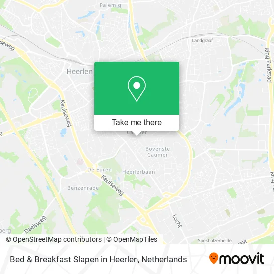 Bed & Breakfast Slapen in Heerlen map