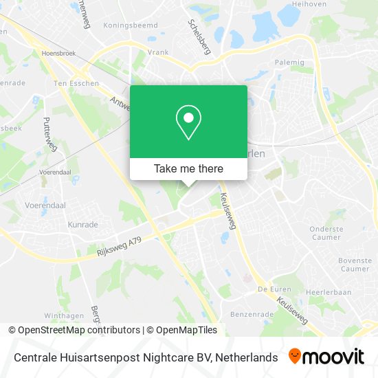 Centrale Huisartsenpost Nightcare BV map