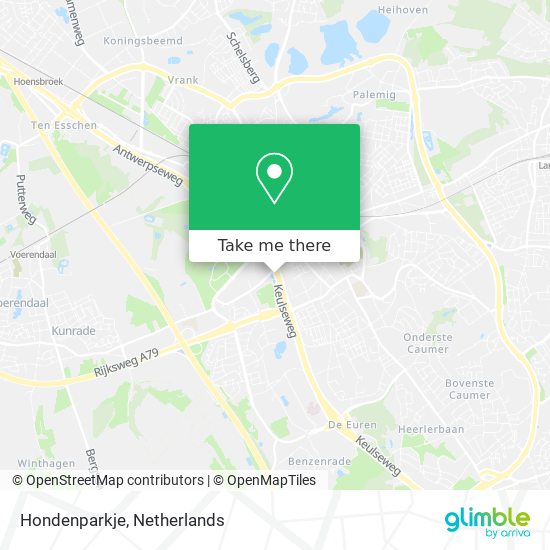 Hondenparkje Karte