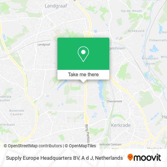 Supply Europe Headquarters BV, A d J map