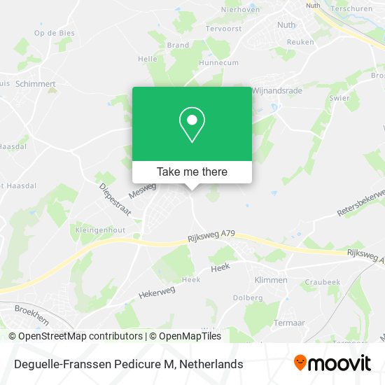 Deguelle-Franssen Pedicure M map