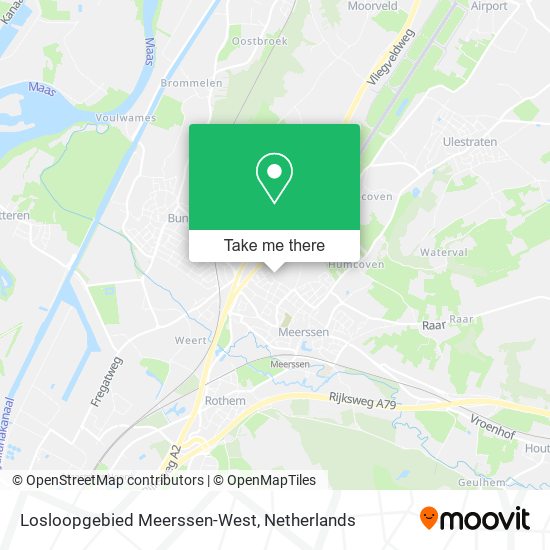 Losloopgebied Meerssen-West map