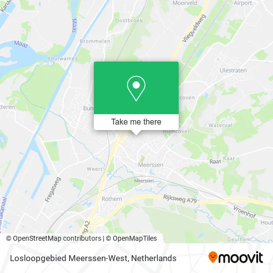 Losloopgebied Meerssen-West map
