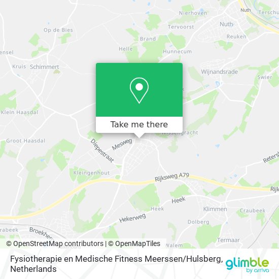 Fysiotherapie en Medische Fitness Meerssen / Hulsberg map