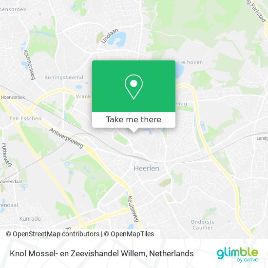 Knol Mossel- en Zeevishandel Willem map