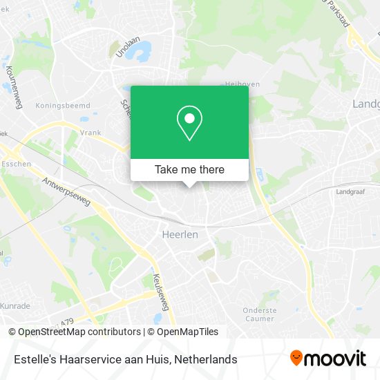 Estelle's Haarservice aan Huis map