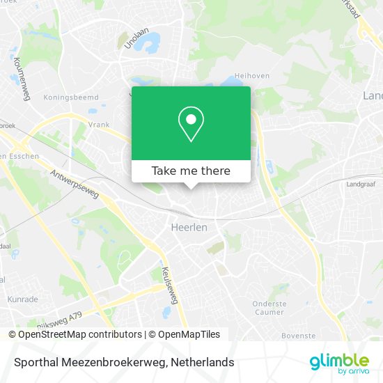 Sporthal Meezenbroekerweg Karte