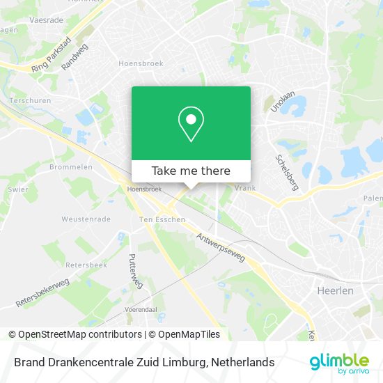 Brand Drankencentrale Zuid Limburg Karte