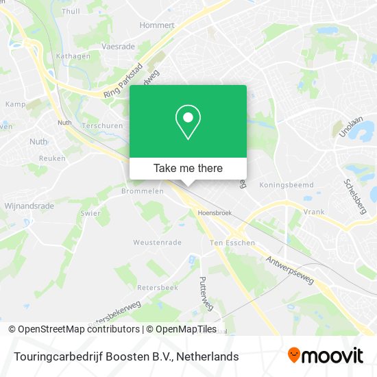 Touringcarbedrijf Boosten B.V. map