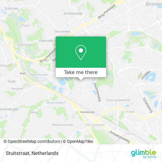 Stuitstraat map