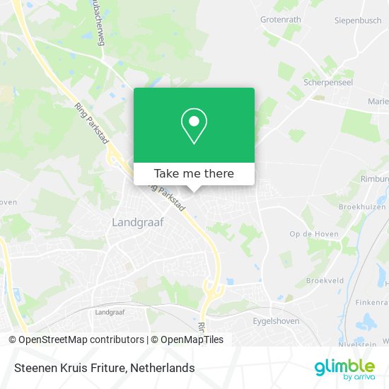 Steenen Kruis Friture Karte