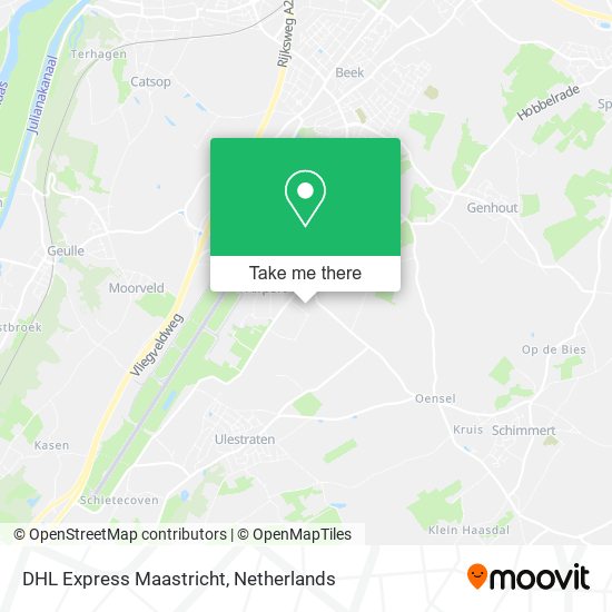 DHL Express Maastricht map