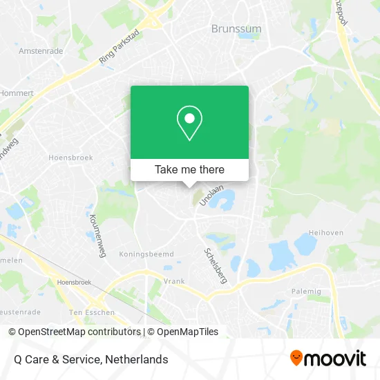 Q Care & Service map
