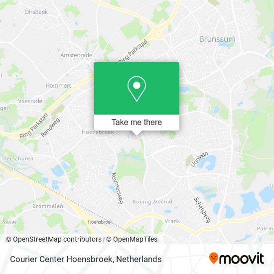 Courier Center Hoensbroek map