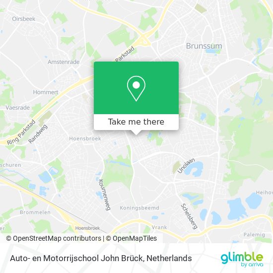 Auto- en Motorrijschool John Brück map