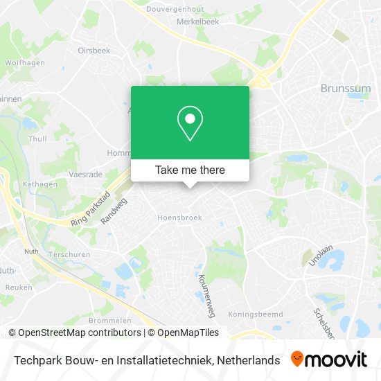 Techpark Bouw- en Installatietechniek Karte