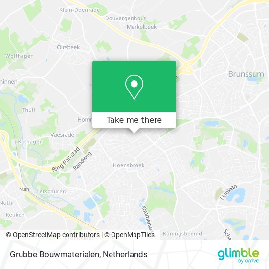 Grubbe Bouwmaterialen map