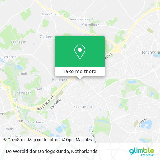 De Wereld der Oorlogskunde map