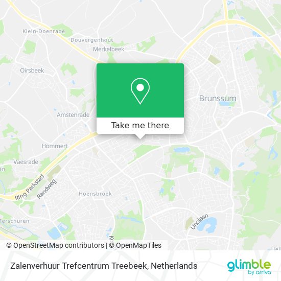 Zalenverhuur Trefcentrum Treebeek map