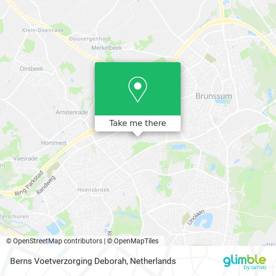 Berns Voetverzorging Deborah map