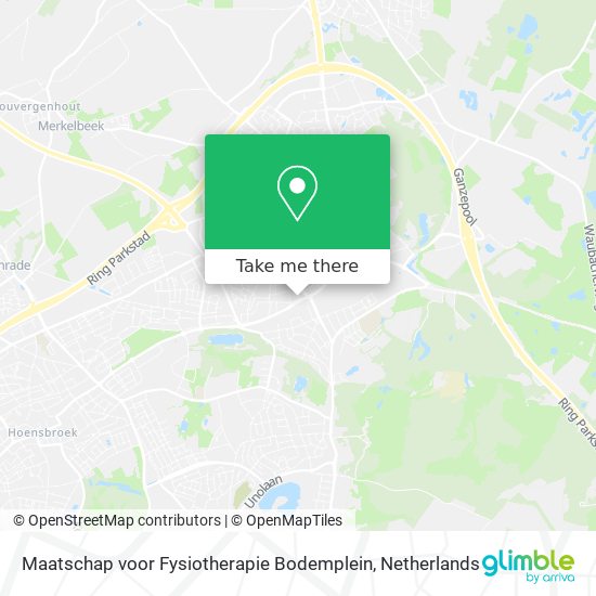 Maatschap voor Fysiotherapie Bodemplein map