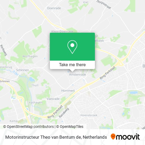 Motorinstructeur Theo van Bentum de map