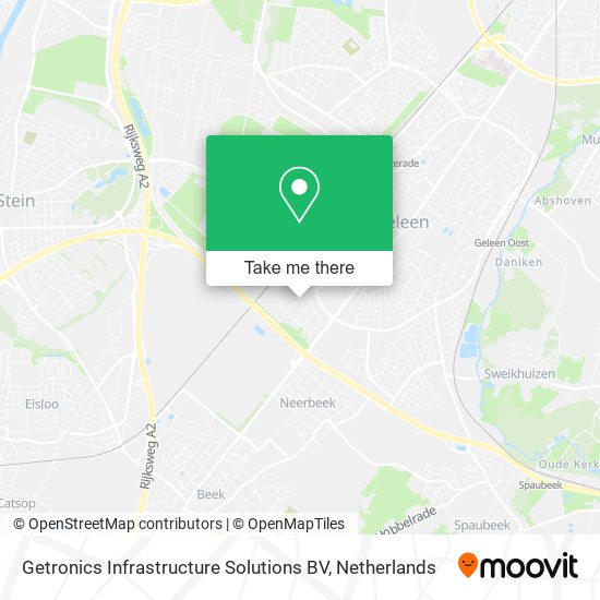 Getronics Infrastructure Solutions BV map