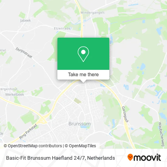 Basic-Fit Brunssum Haefland 24 / 7 map