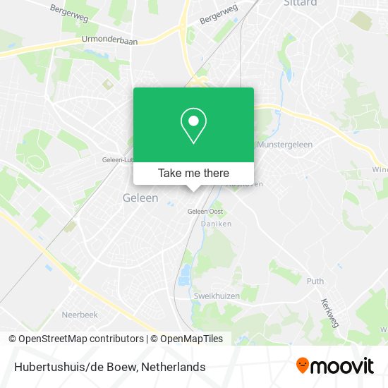 Hubertushuis/de Boew map