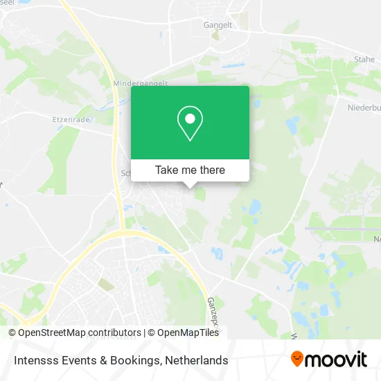 Intensss Events & Bookings map