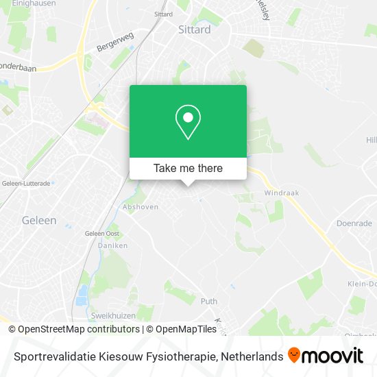 Sportrevalidatie Kiesouw Fysiotherapie map